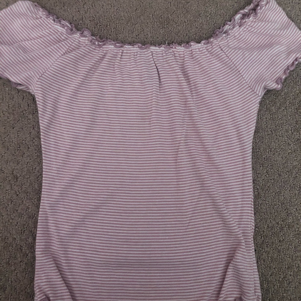 Forever 21 - Striped Off the Shoulder Top